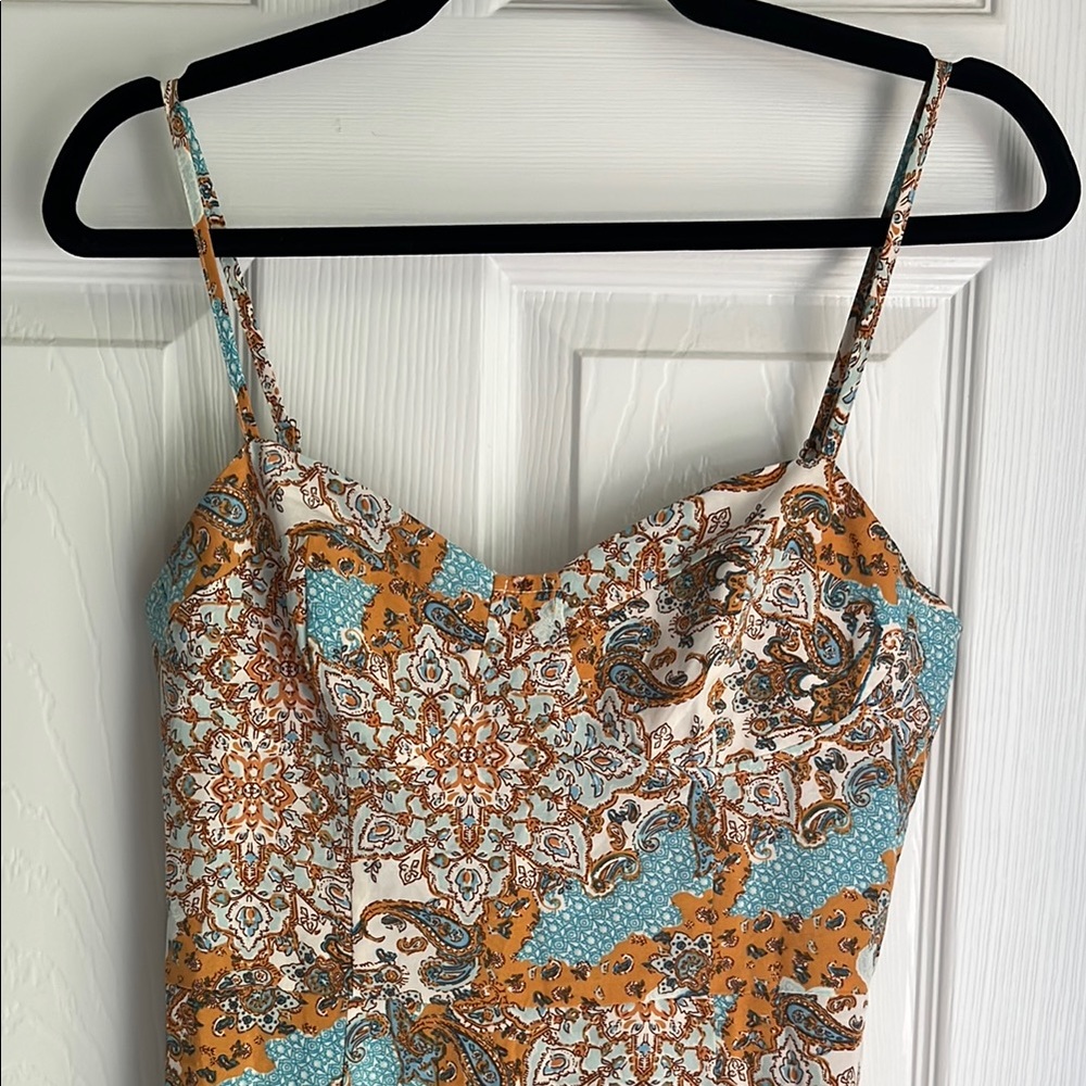 Cider M Floral Strapless Maxi Dress